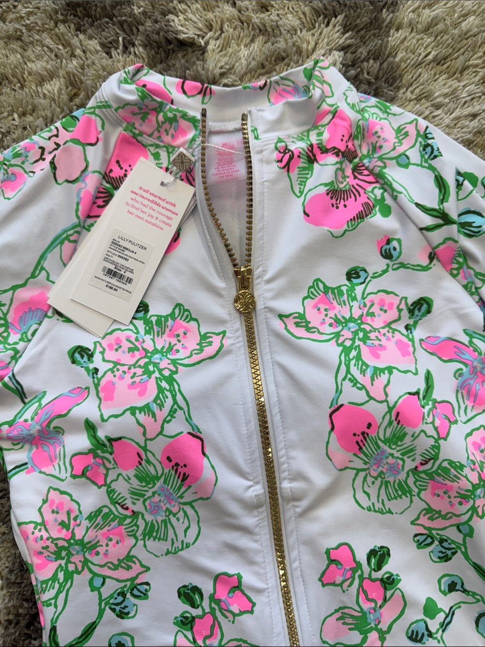 Lilly Pulitzer Randee Rashguard One Piece - Picture 6 of 9